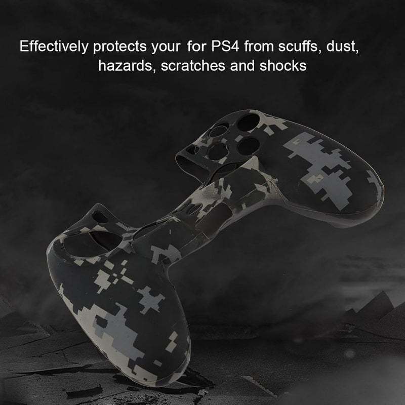 Heayzoki Protective Case for PS4 Controller,Soft Silicone Sleeve Case,Gaming Controller Handle Cover,Controller Skin Cover Protective Case for PS4 Controller(Grey) - Image 2